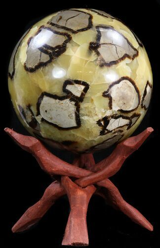 Polished Septarian Sphere - lbs #43787